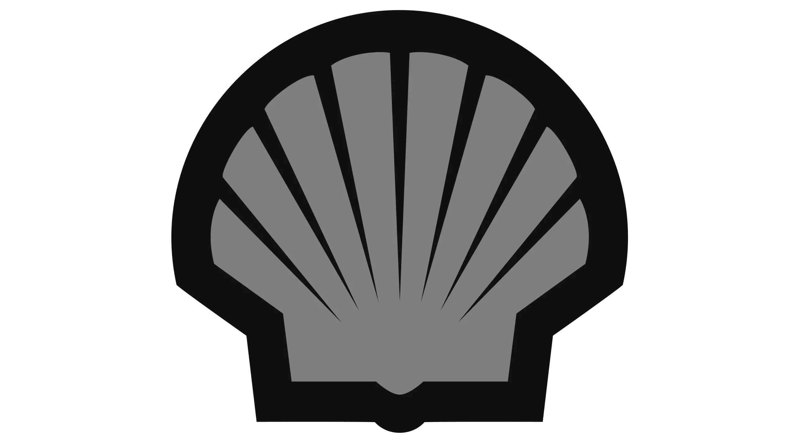 Shell black and white logo