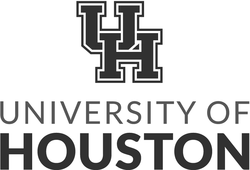 University of Houston logo in black and white.