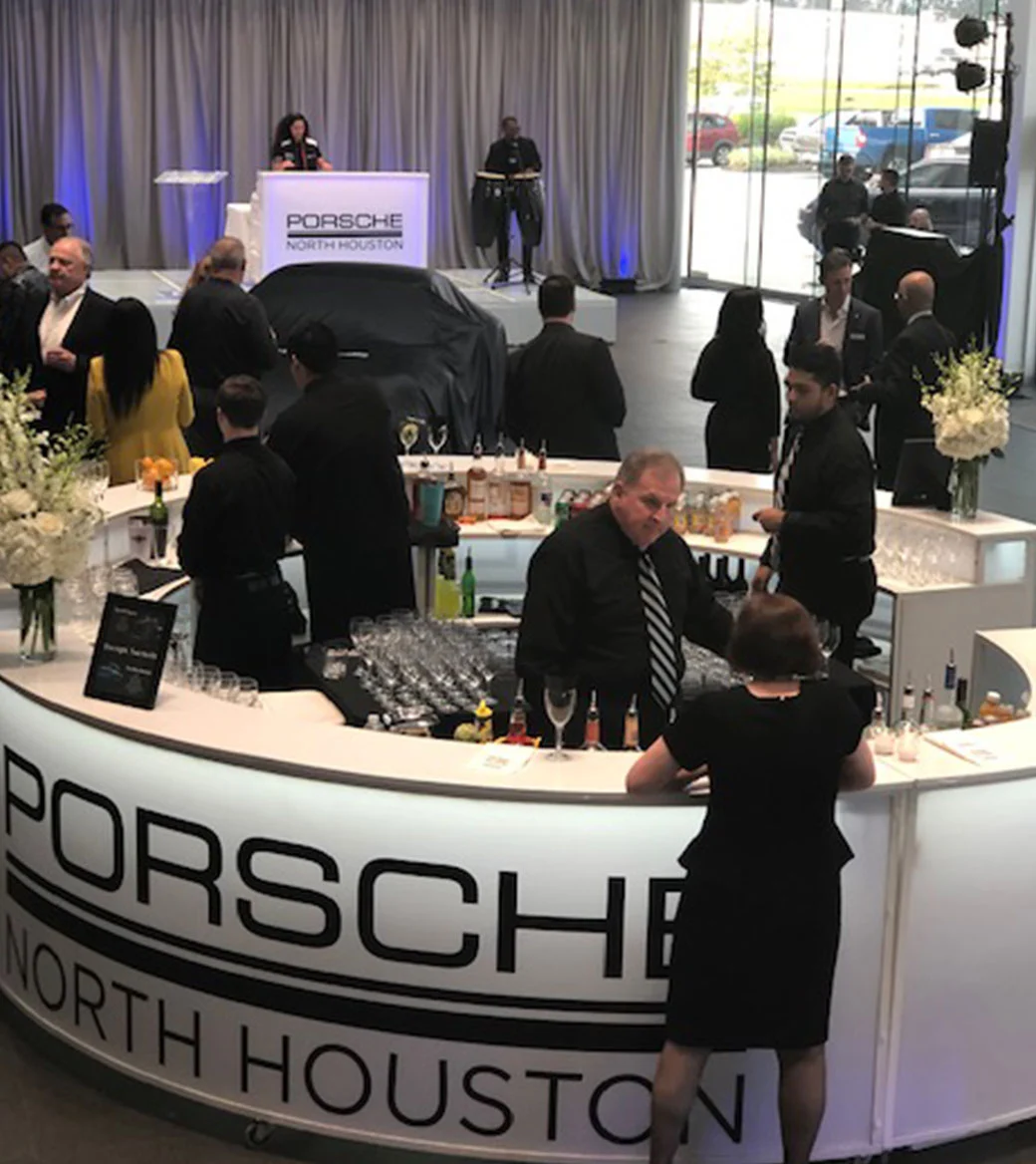 Guests at Porsche North Houston event.