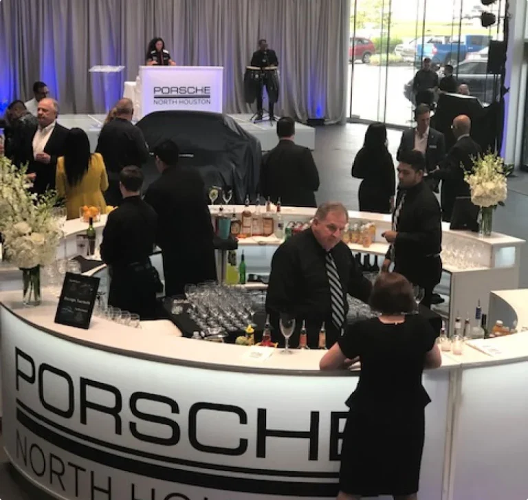 People at Porsche North Houston event.